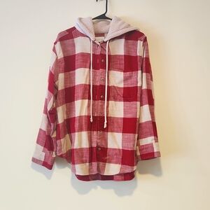American Eagle Flannel with Hood